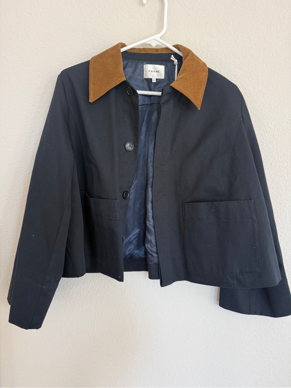 FRAME Corduroy Collar Crop Jacket - Picture 11 of 15